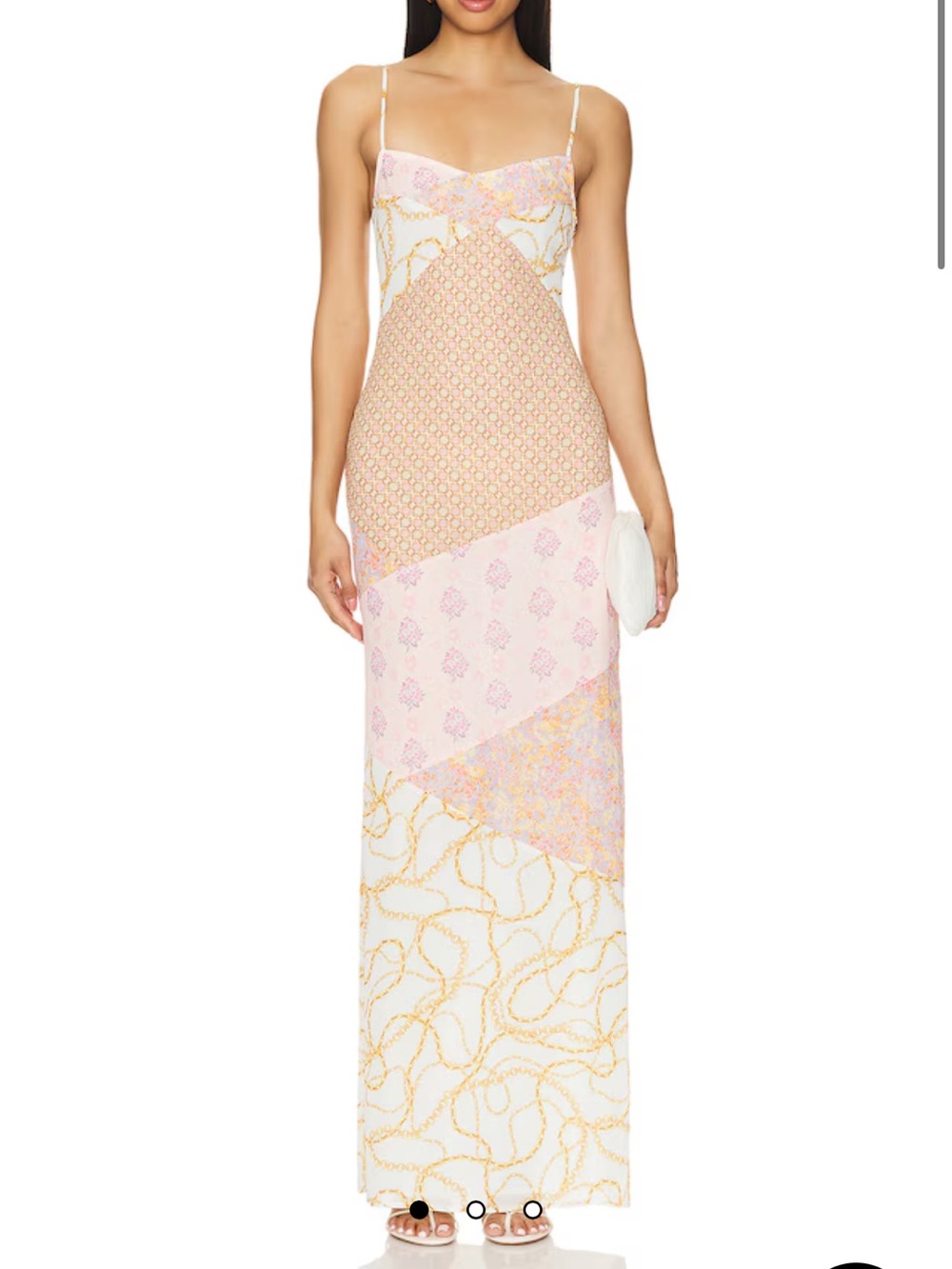 Majorelle patchwork maxi dress